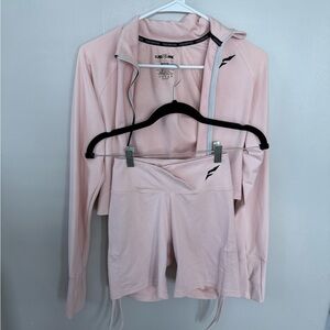Flag Nor Fail Light Pink Activewear Set